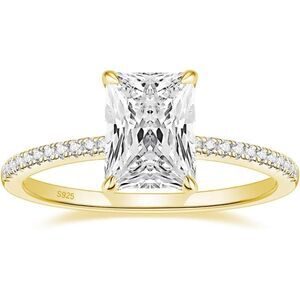 3 Carat Radiant Cut Hidden Halo Diamond Ring
